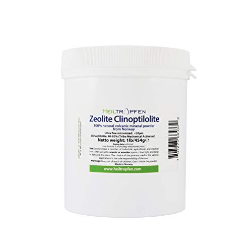 Zeolite (1 Pound) | Ultra FINE Less-Than 20 µm | Clinoptilolite 90-92%
