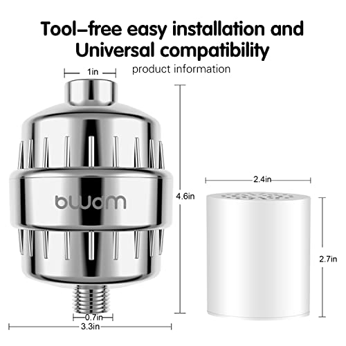 15 Stage Shower Filter - Remove Chlorine Heavy Metals and Other Sediments