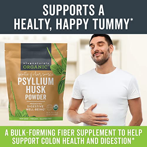 Organic Psyllium Husk Powder (1.5 lbs ) - Soluble Fiber