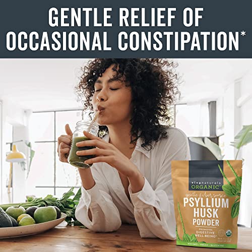 Organic Psyllium Husk Powder (1.5 lbs ) - Soluble Fiber